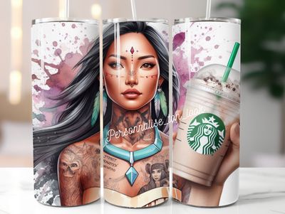 Gourde Thermos Pocahantas Tattoo