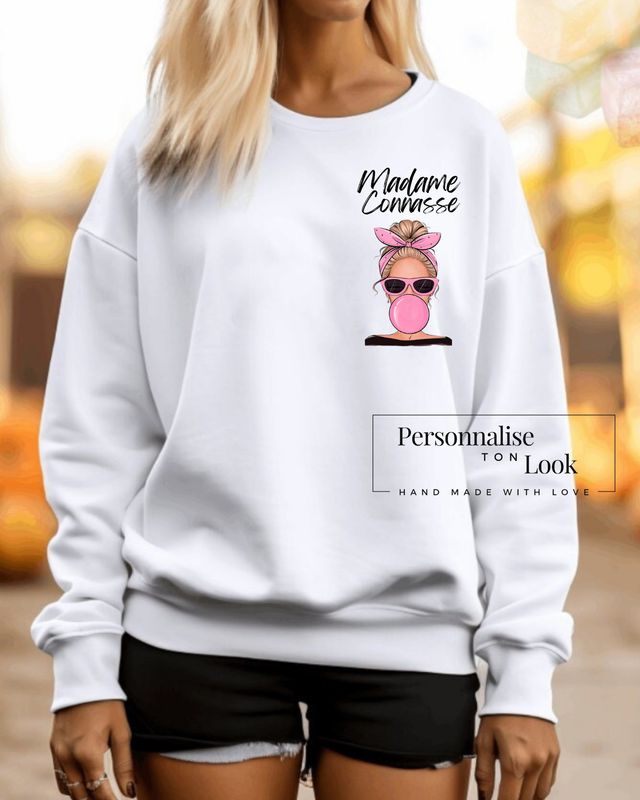 Transfert textile Madame connasse Blonde