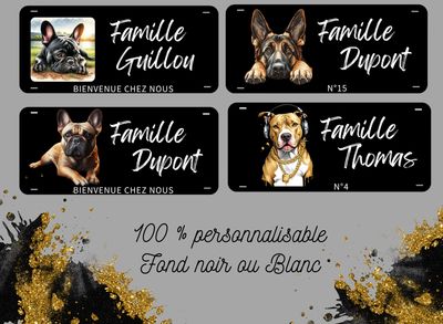 Plaque de maison Bienvenue