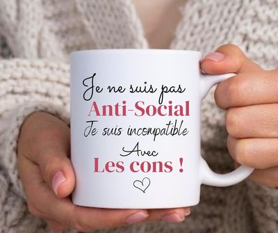 Mug humour Antisocial 