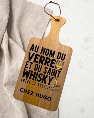 Planche apéro personnalisée whisky 