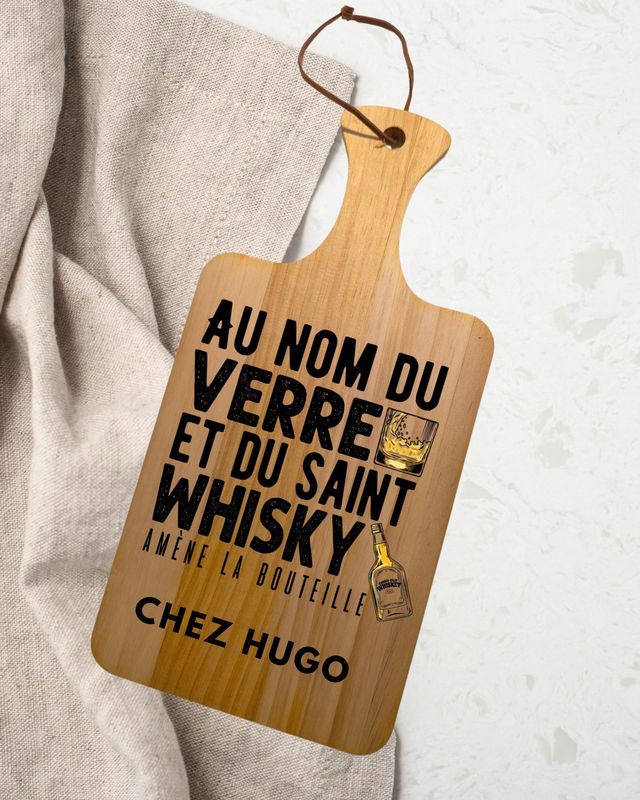 Planche apéro personnalisée whisky 