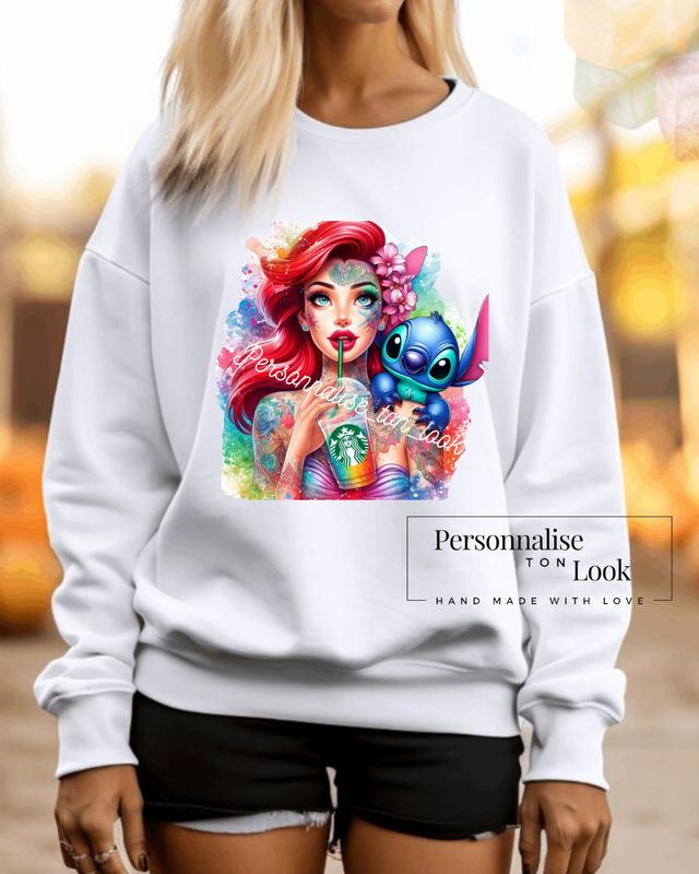 Transfert textile Ariel stitch