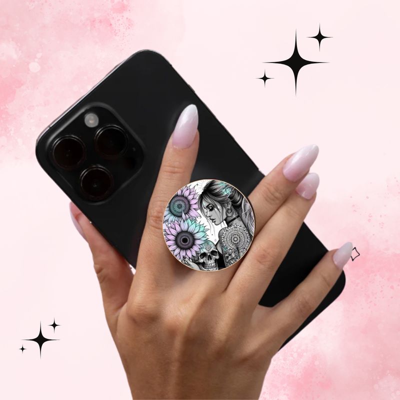 Phone grip badass girl