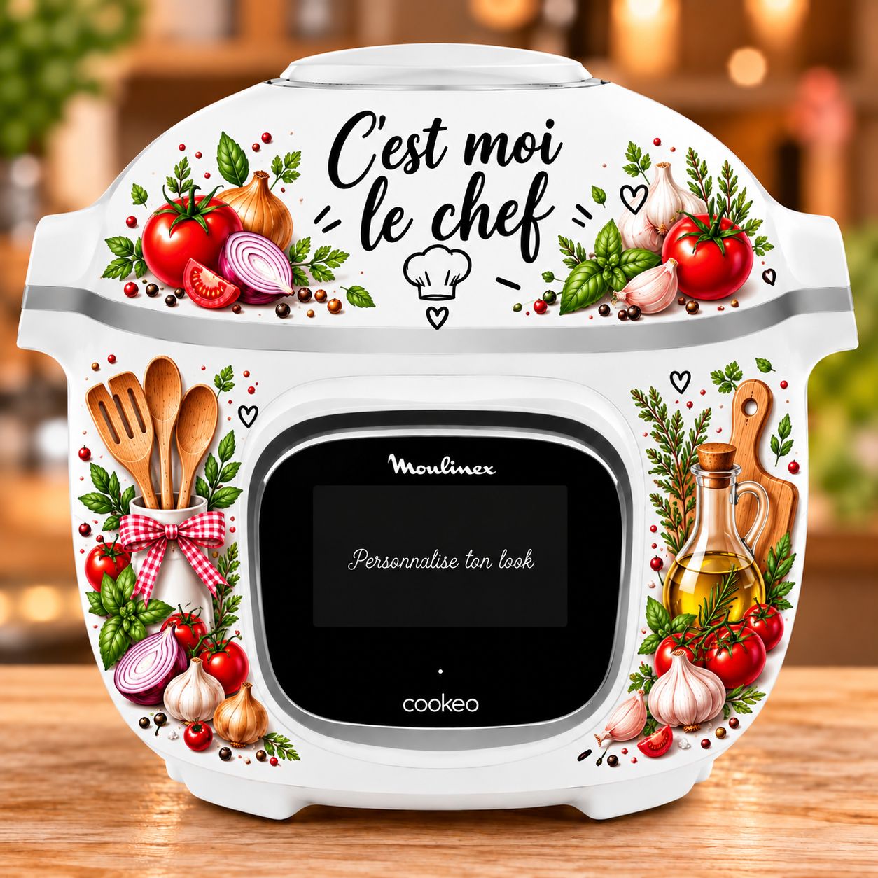 Stickers Cookeo personnalisés – Autocollants décoration Cookeo – Sticker robot cuisine c’est moi le chef