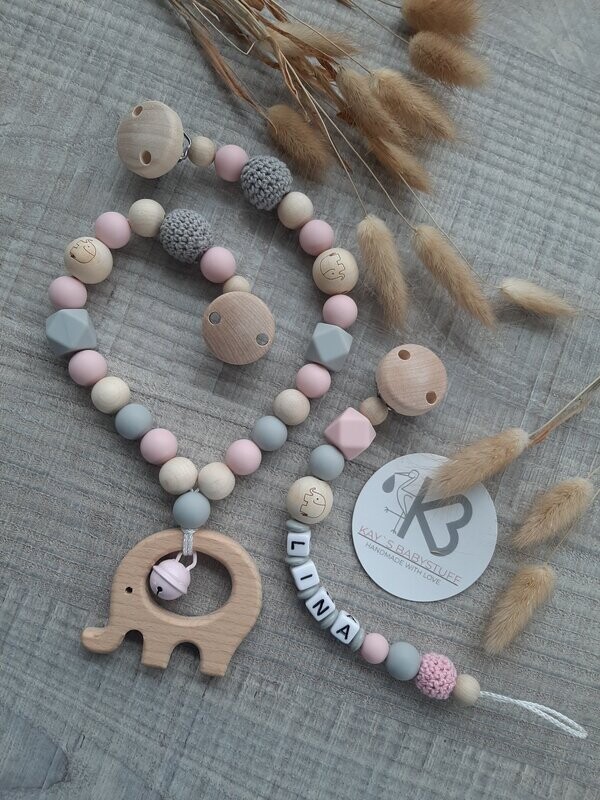 Set Elefant rosa