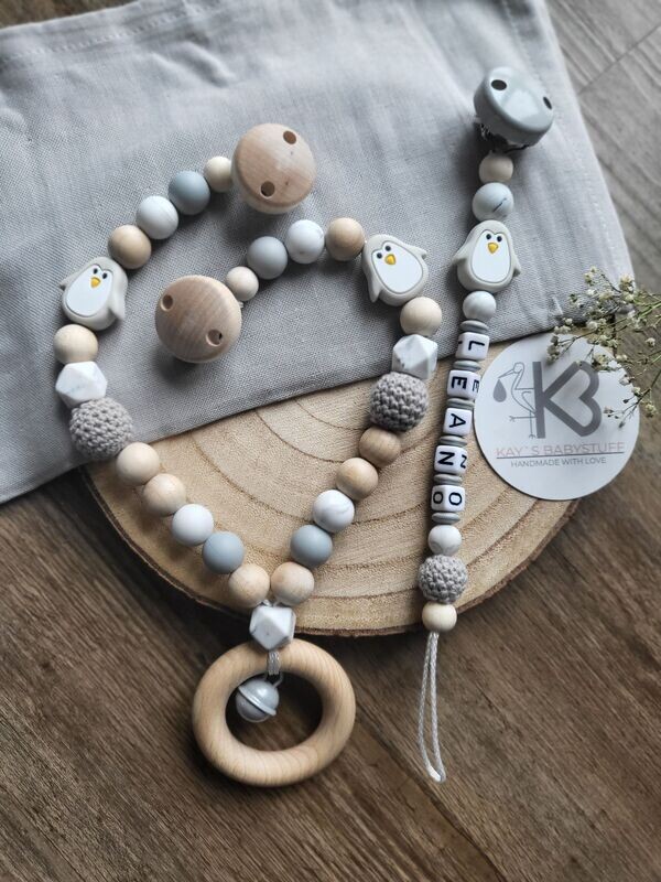 Set Pinguin grau