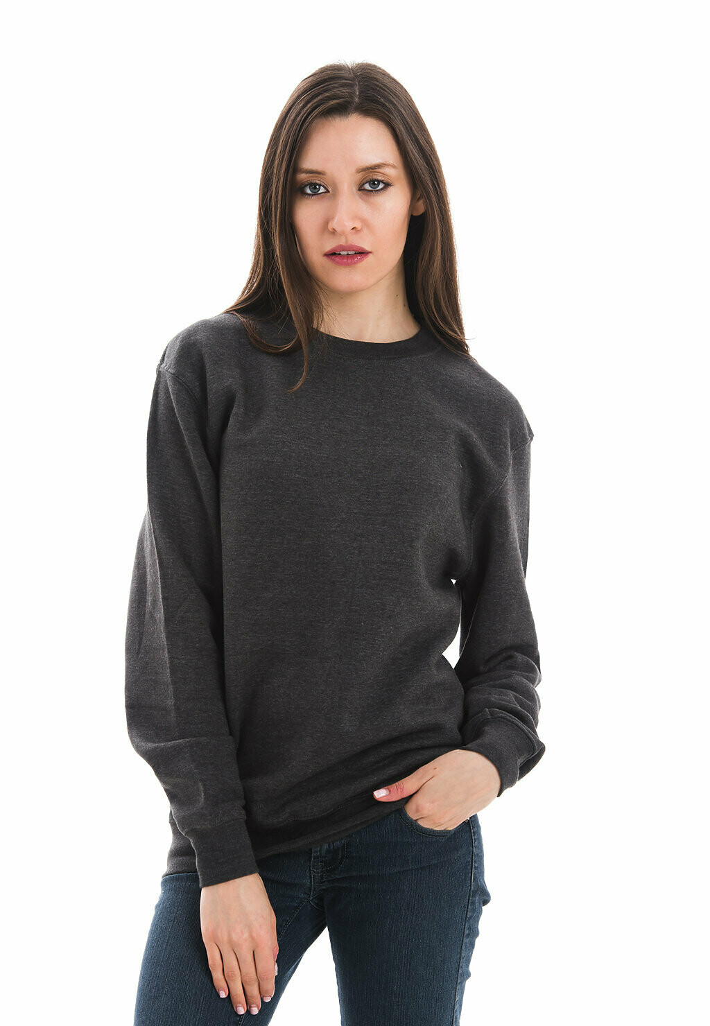 Premium Charcoal Heather Sweatshirt