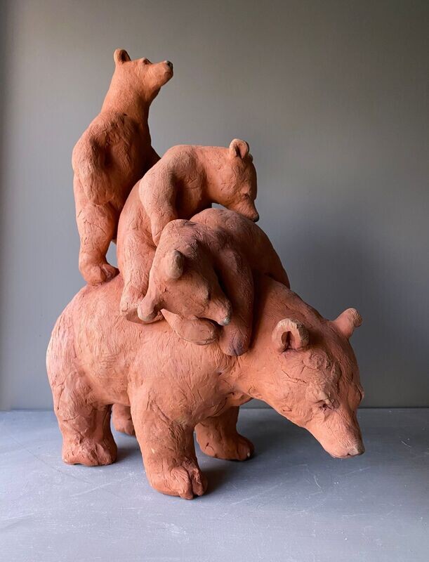 Terracotta Bear Family