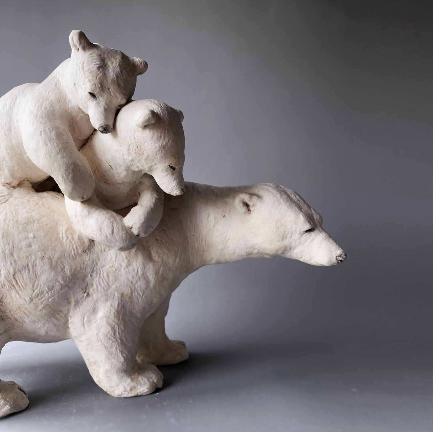 Three Glazed Polar Bears