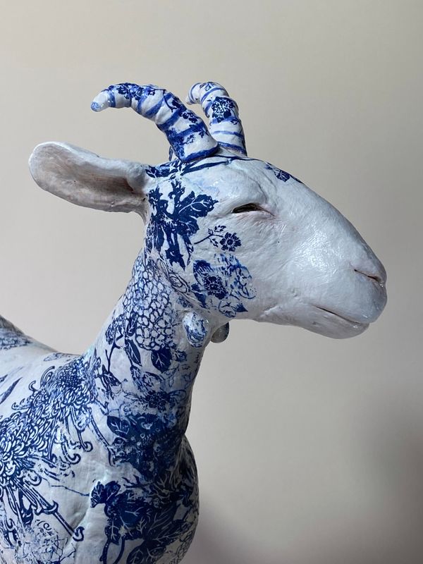 Goat in the thicket Goat in the thicket