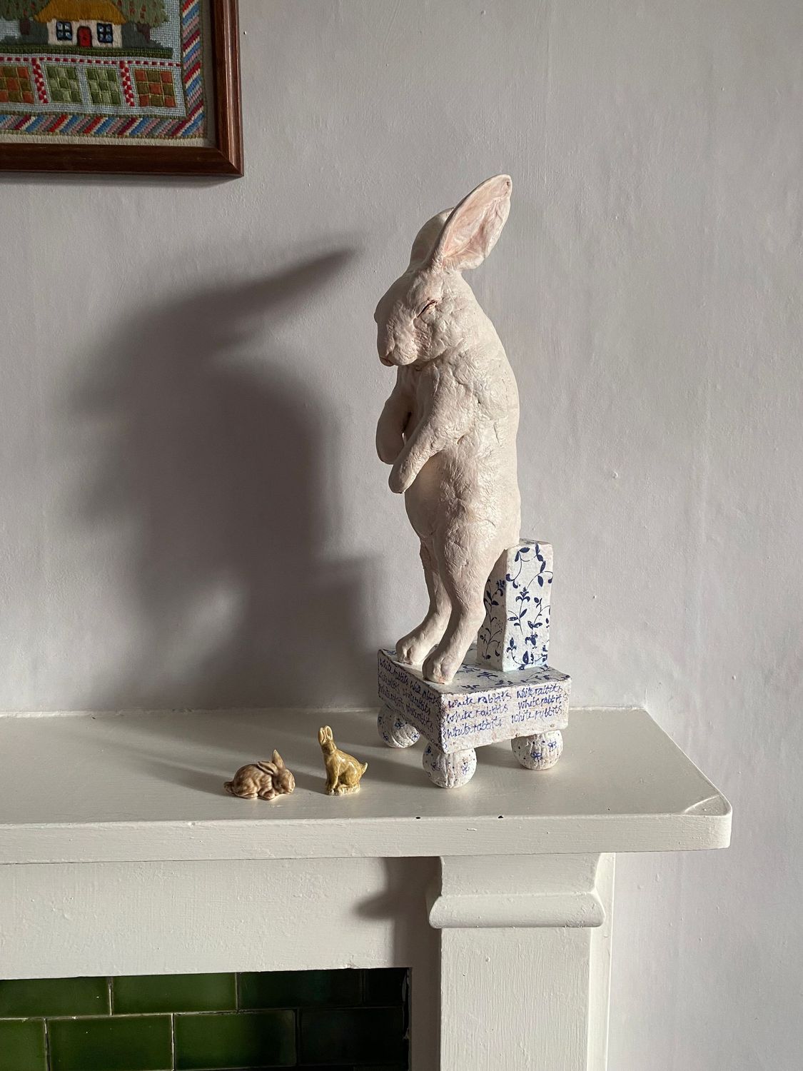 Standing White Rabbit