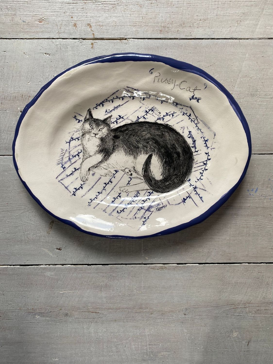 my stray cat wallplate on clean washing