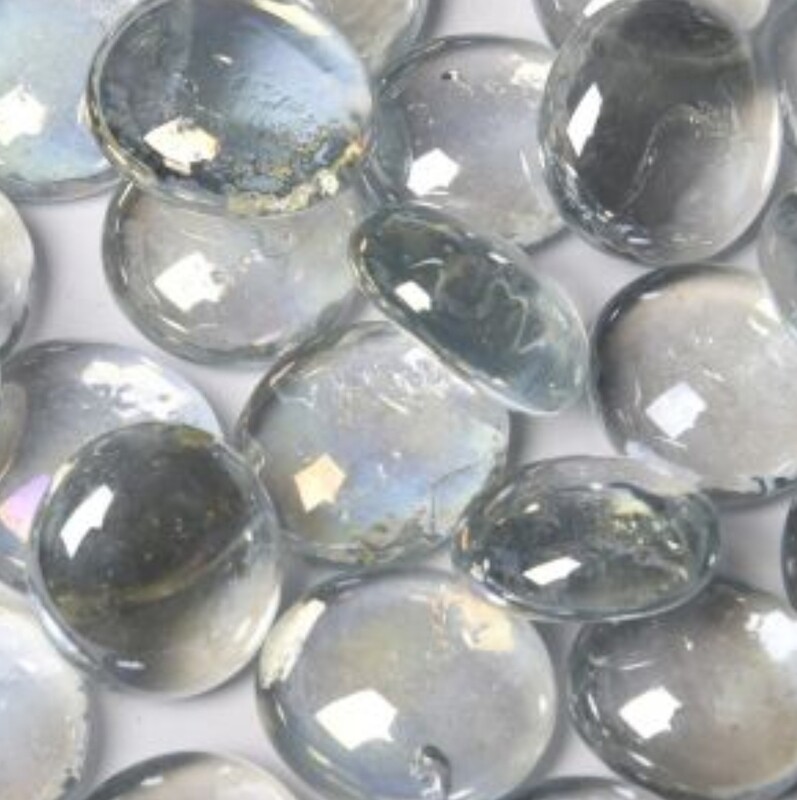 Crystal Clear Glass Pebbles