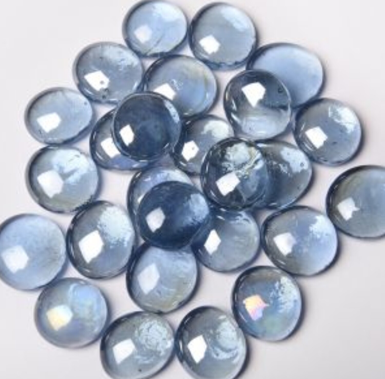 Sea Blue Glass Pebble