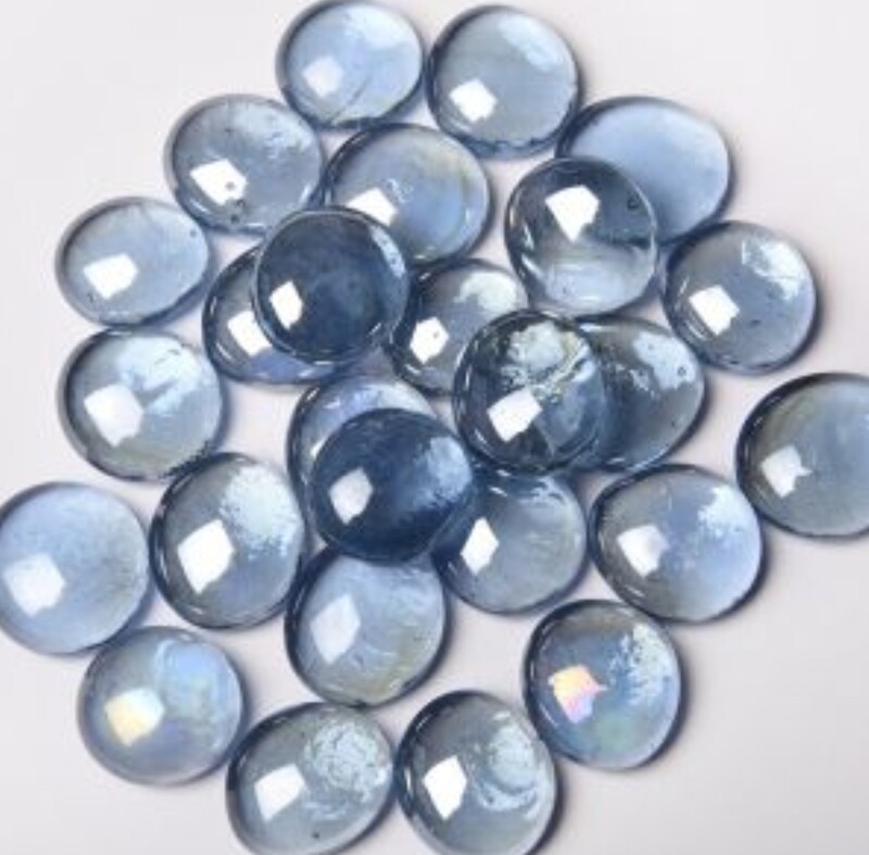 Sea Blue Glass Pebble