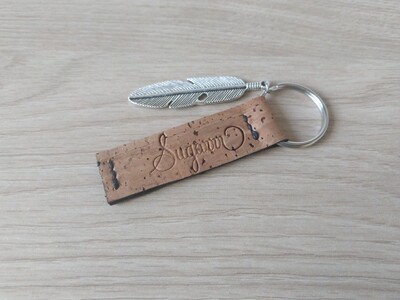 Cork key chain