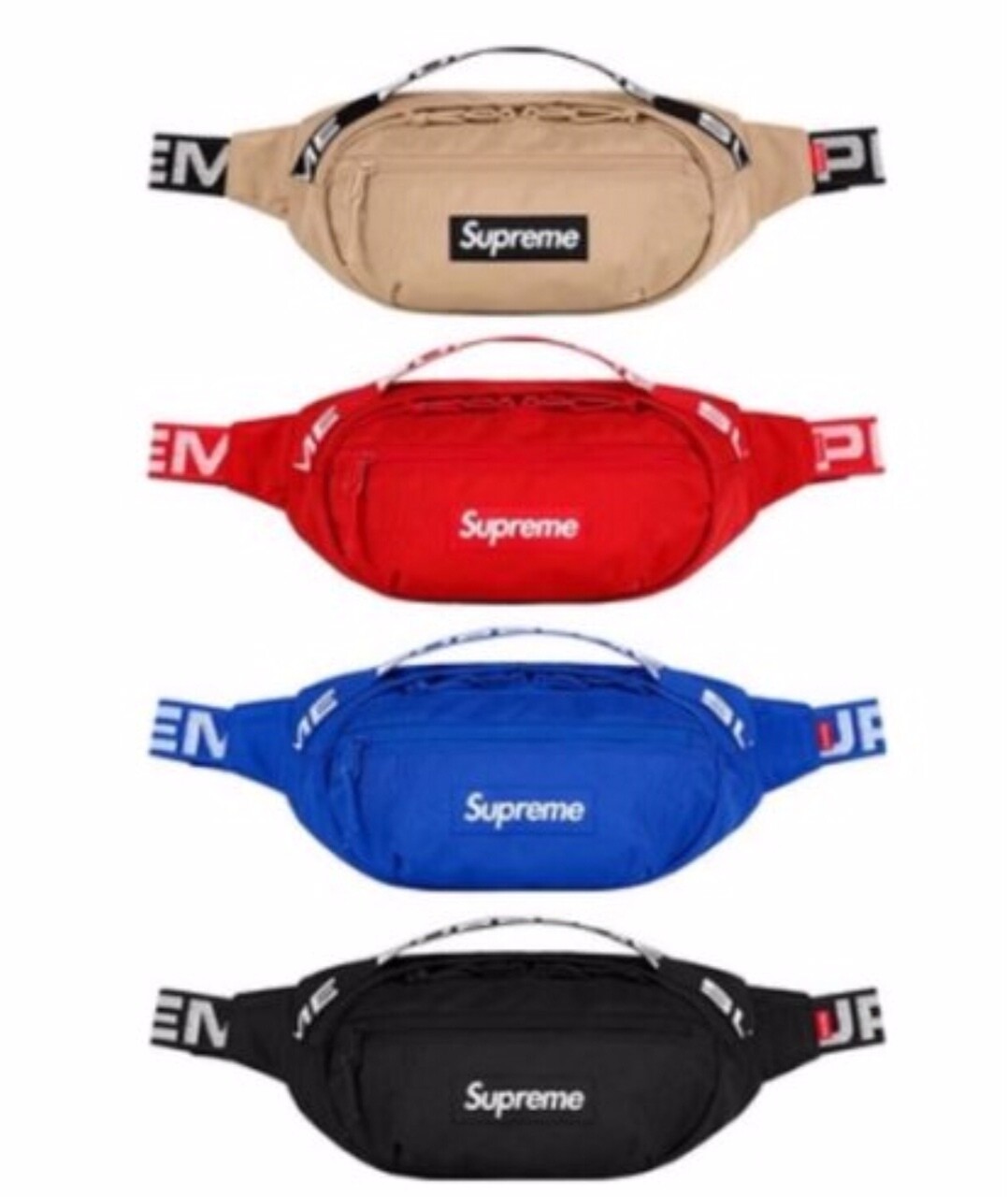 Supreme 18SS Waist Bag Fanny Pack Red