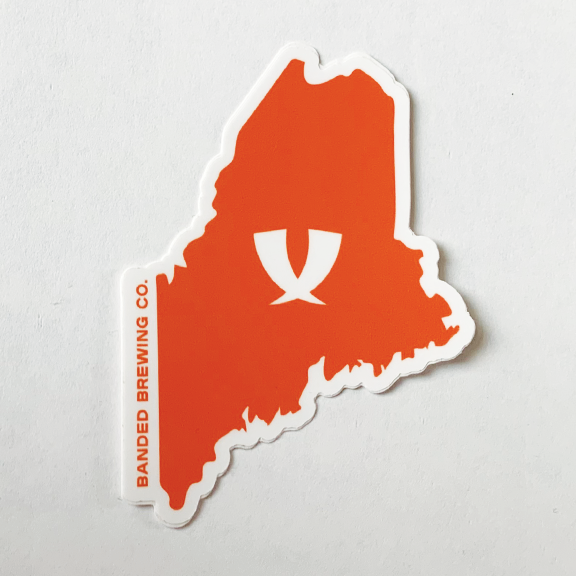 Maine Outline Sticker