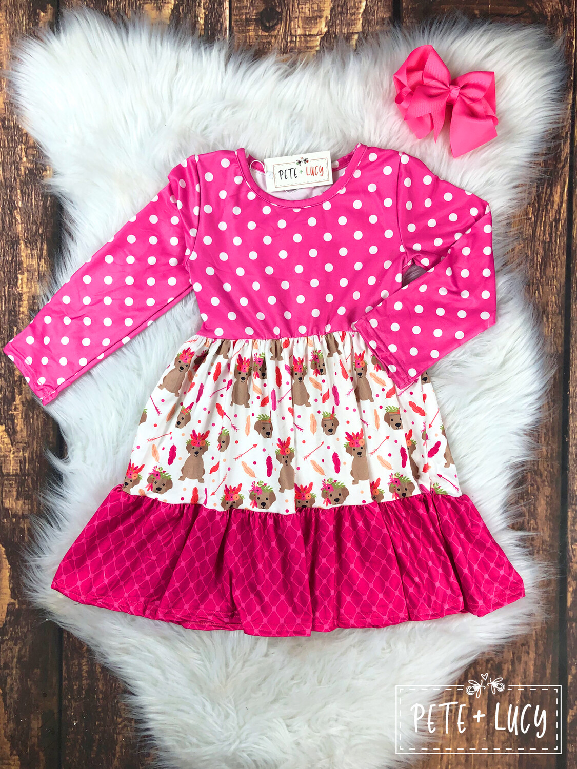 Pink Puppy Love Dress by Pete + Lucy