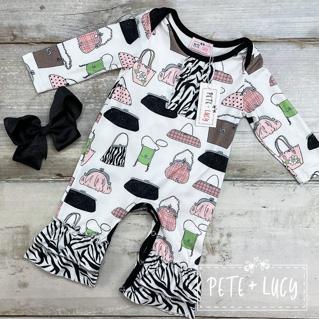 Grab My Bag Infant Romper by Pete + Lucy