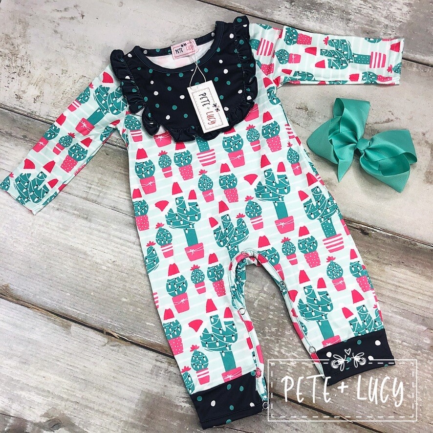 Winter Cactus Romper by Pete + Lucy