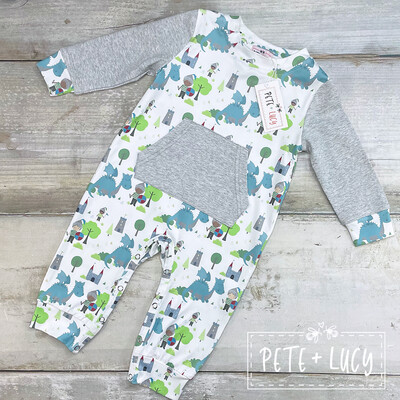 Brave Knights Romper by Pete + Lucy