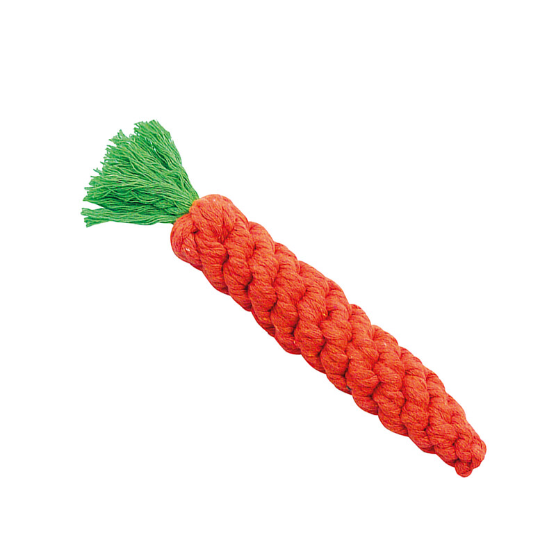 HUNDESPIELZEUG KAROTTE AUS BAUMWOLL-TAU HUNDESPIELZEUG KAROTTE AUS BAUMWOLL-TAU