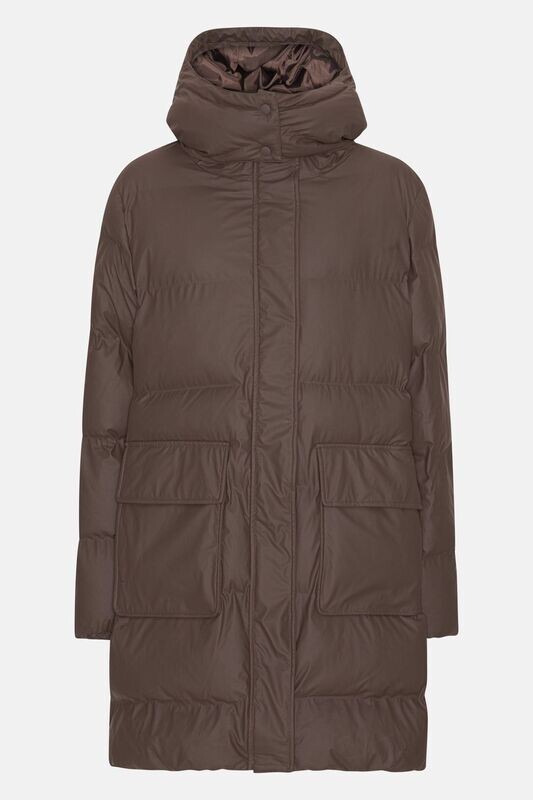 PUFFER REGENMANTEL CHOCOLATE