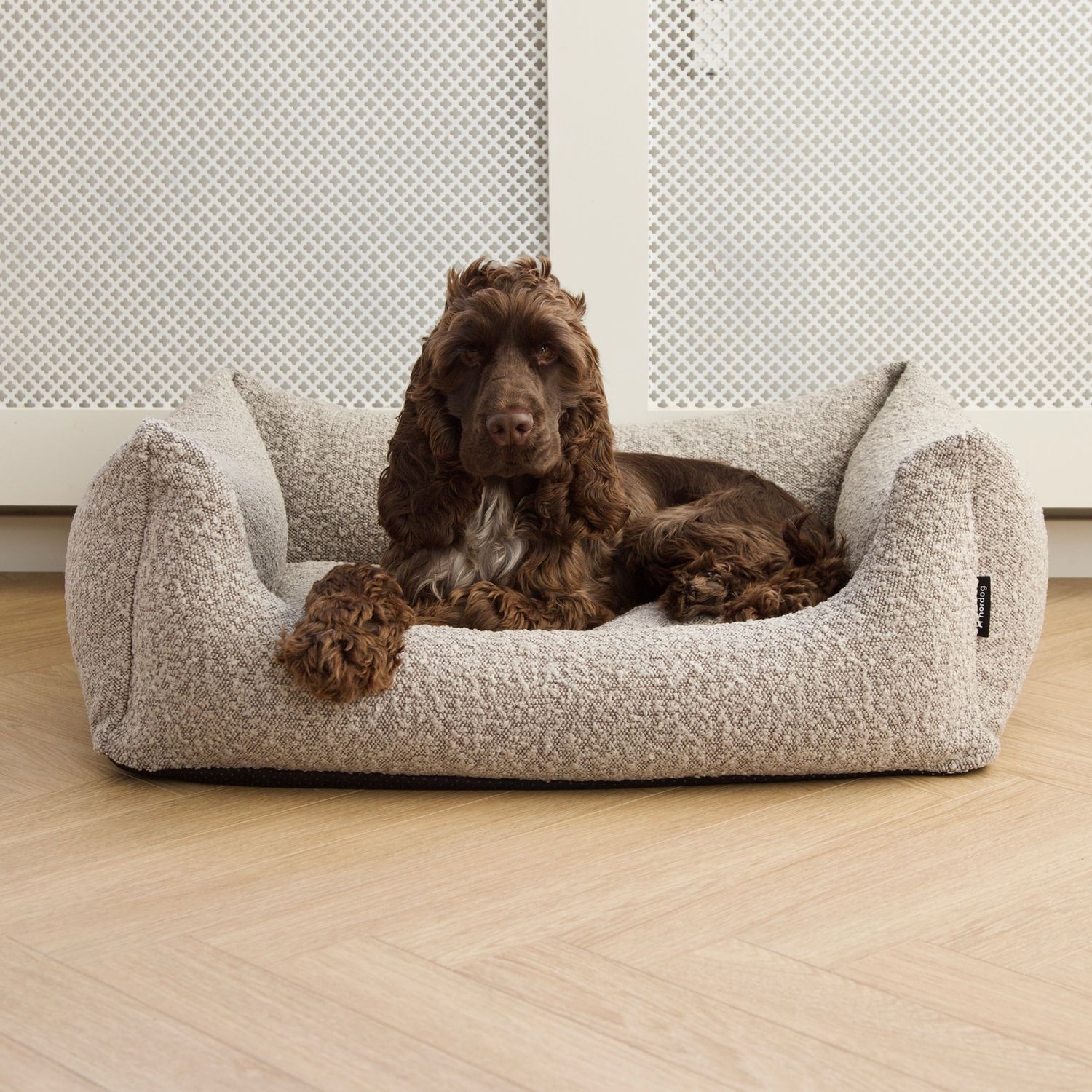 HUNDEBETT BOUCL HELLGRAU | MEMORY FOAM