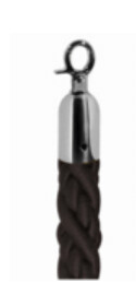 Corde noir pour poteau Spiga & Riga