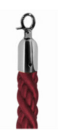 Corde rouge pour poteau Spiga & Riga