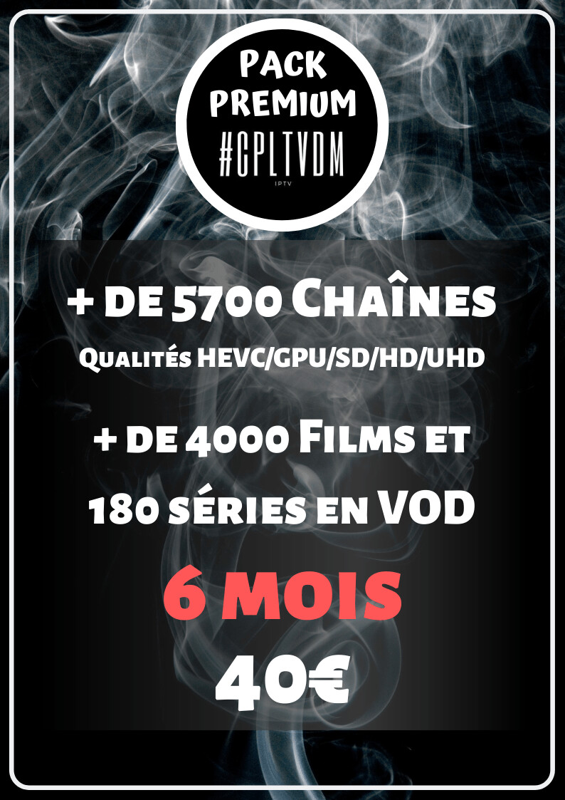 Abonnement Premium Pack 6 mois