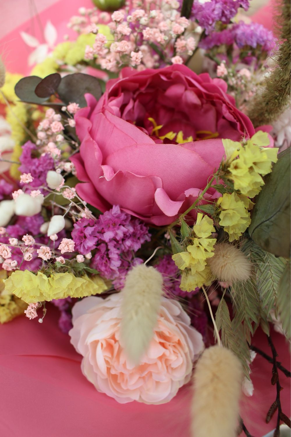 Trockenblumenstrauß &quot;Pfingtrosenliebe&quot;