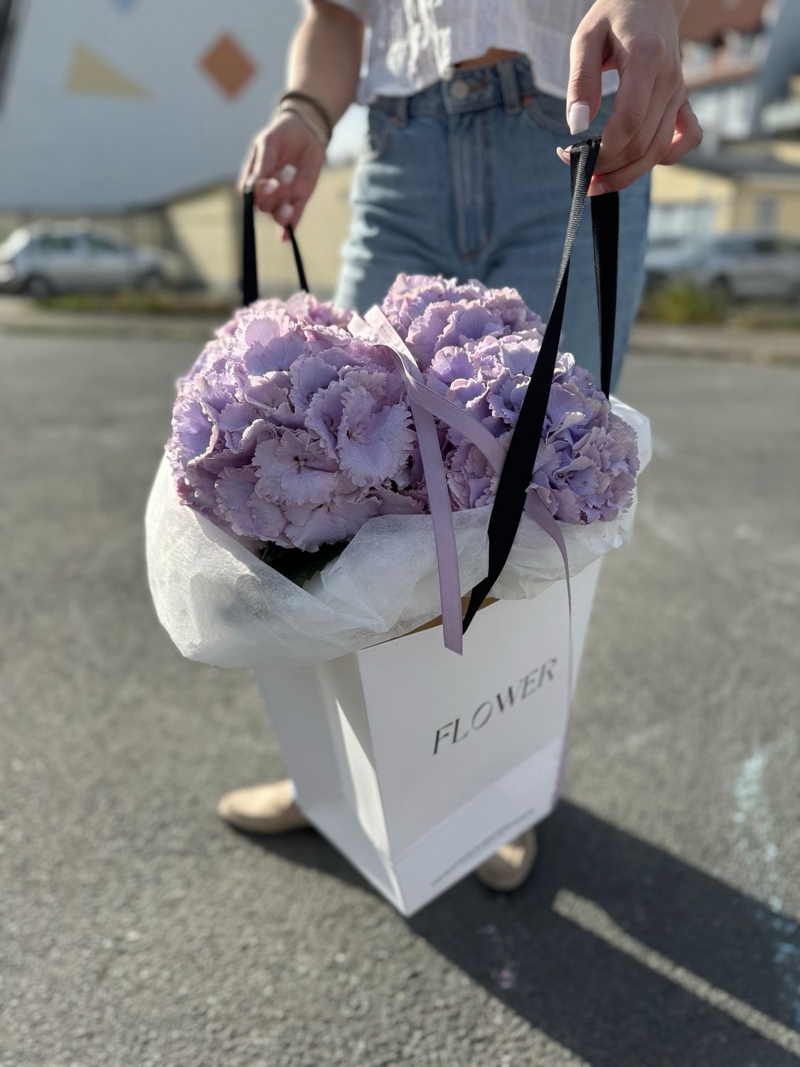 Liebste Mama! | Hortensien Pur | Flower Bag