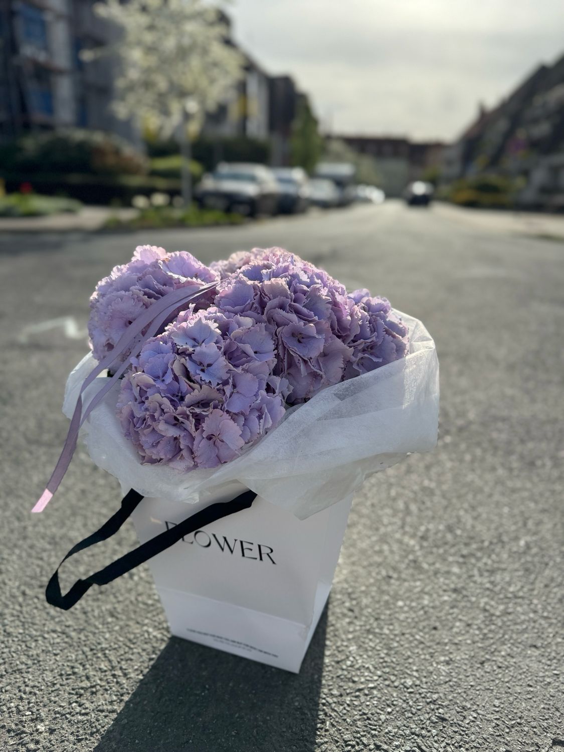 Liebste Mama! | Hortensien Pur | Flower Bag
