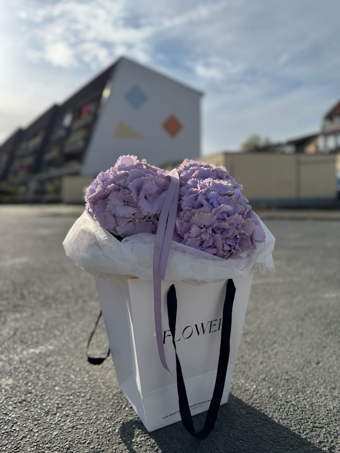 Liebste Mama! | Hortensien Pur | Flower Bag