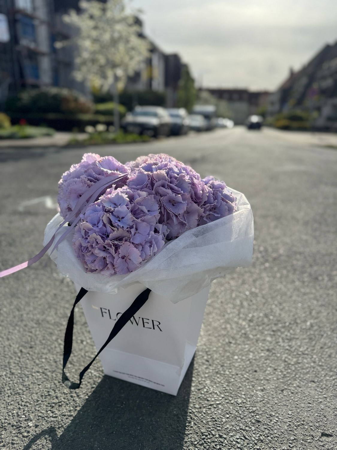 Liebste Mama! | Hortensien Pur | Flower Bag