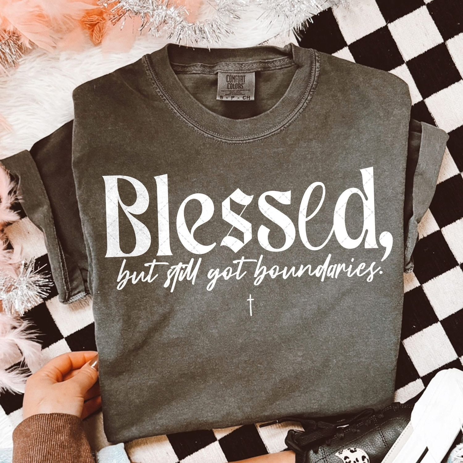 Blessed But Still Got Boundaries Comfort Colors Tshirt
