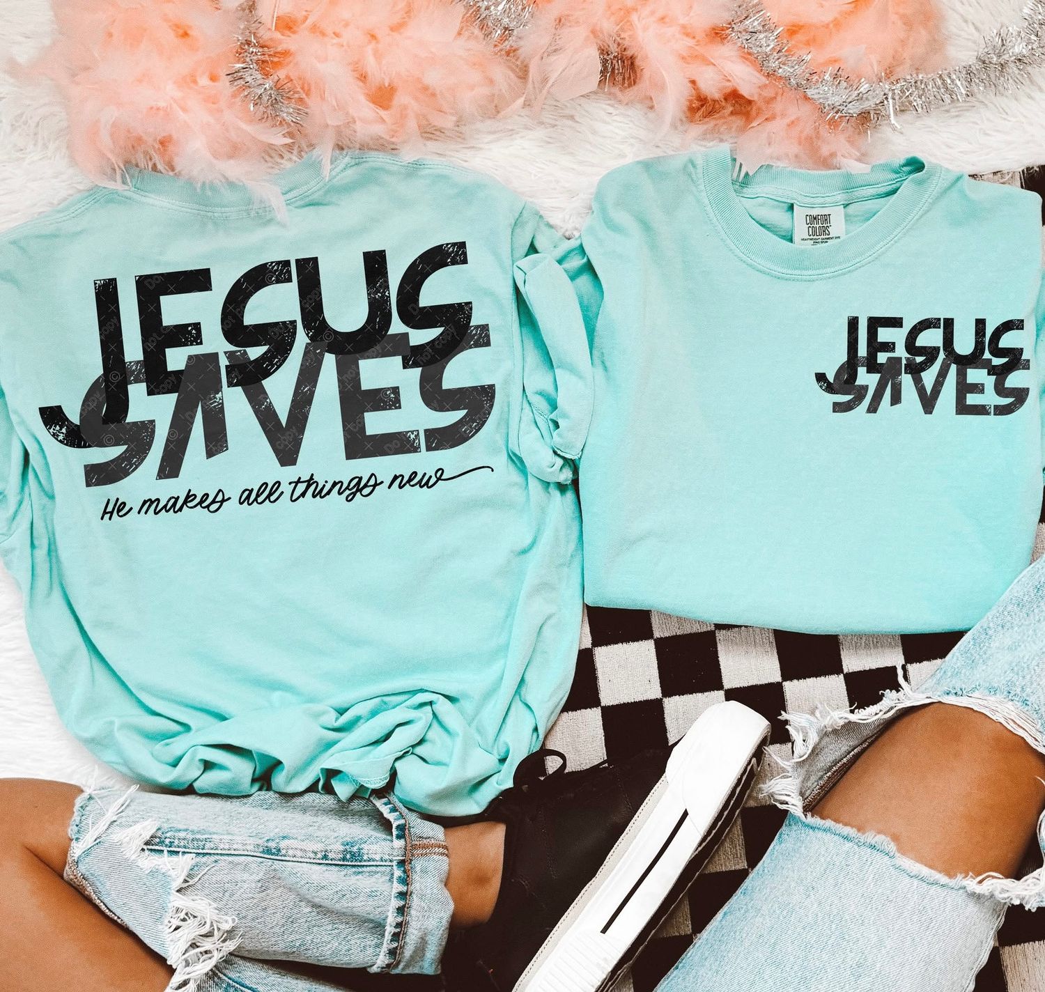 Jesus Saves Comfort Colors Brand Tshirt