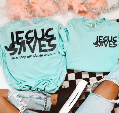 Jesus Saves Comfort Colors Brand Tshirt