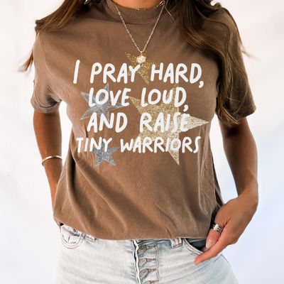 Raising Tiny Warriors Comfort Colors Tshirt