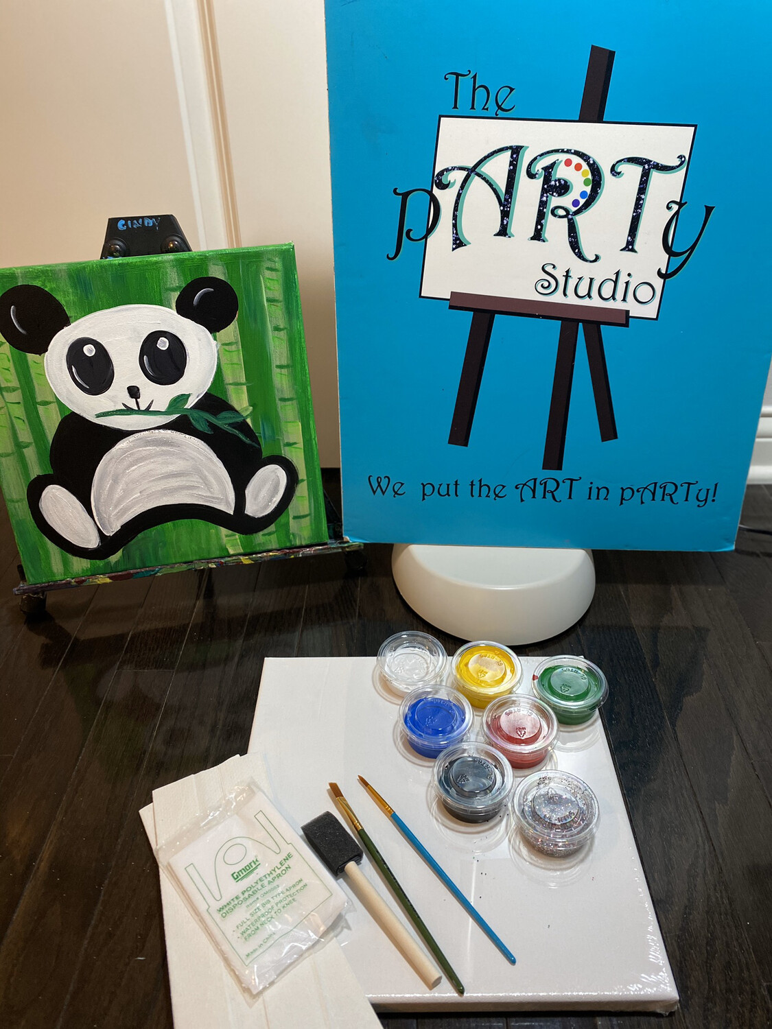 Cute Panda - At Home Art Kit 12x12 Cute Panda - At Home Art Kit 12x12