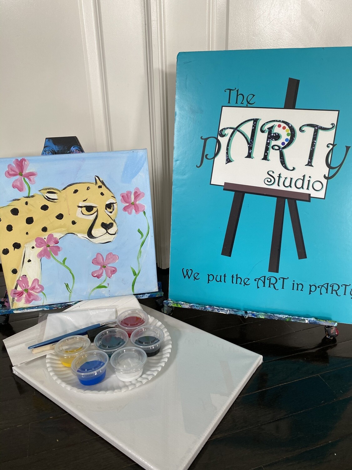 Cheetah At Home Art Kit 12x12 Cheetah At Home Art Kit 12x12