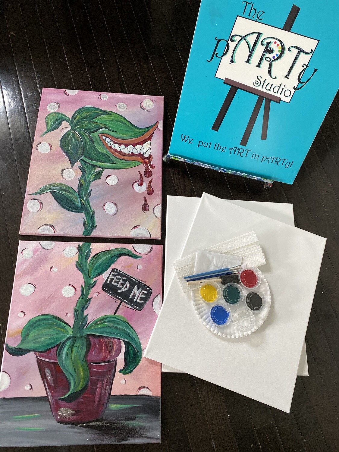 Feed Me' Date Night AT Home Art Kit  2- 16x20's