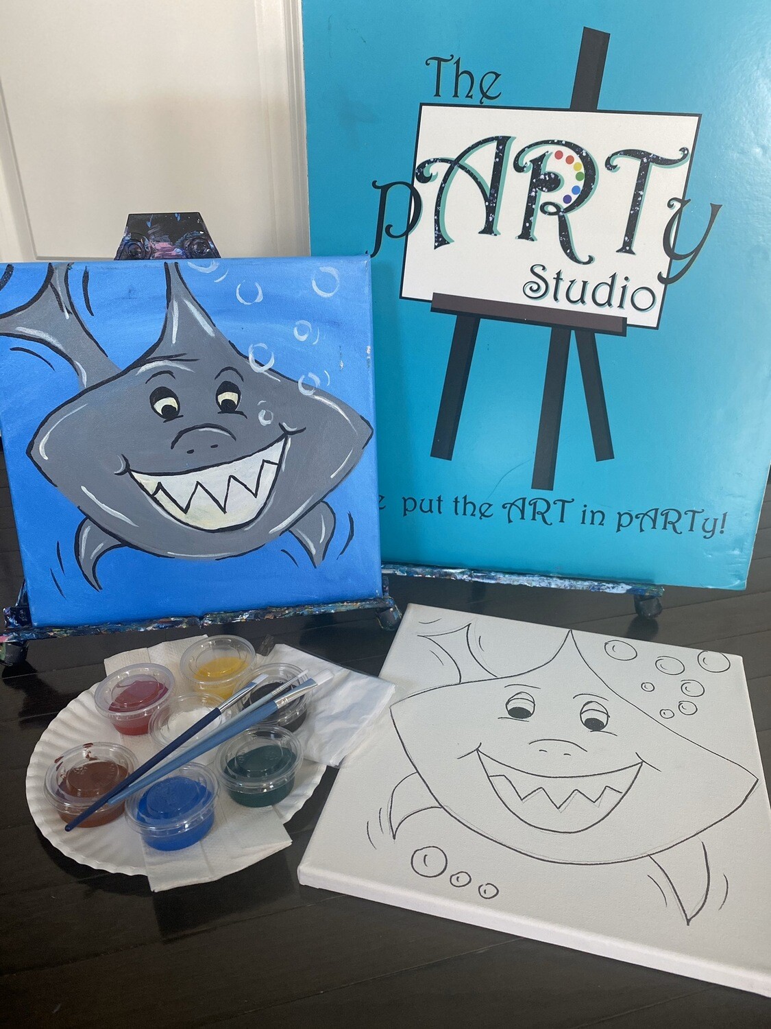 SHARK • At Home Art Kit 12x12 SHARK • At Home Art Kit 12x12
