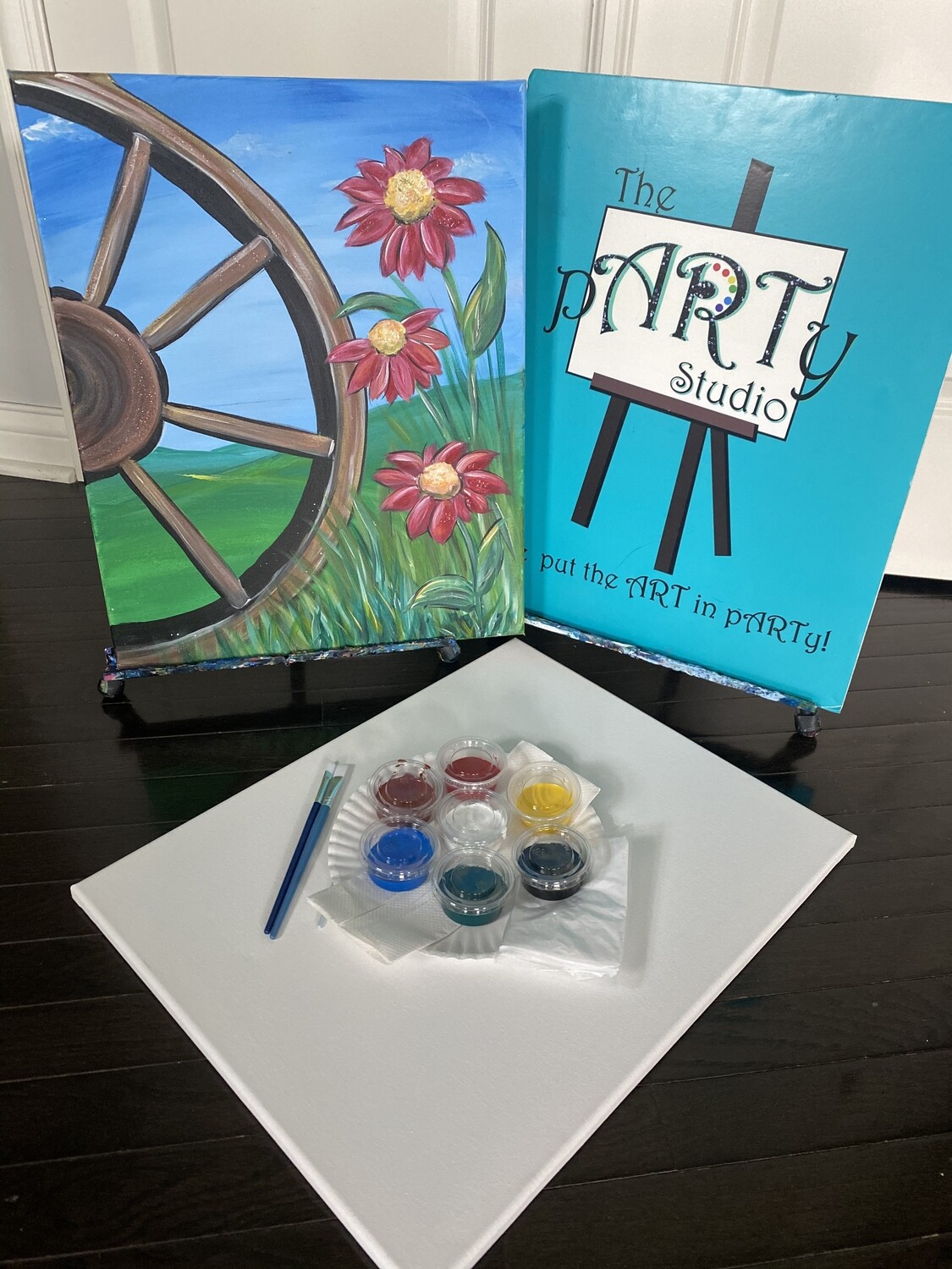 Wagon Wheel ~ At Home Art Kit 16x20 Wagon Wheel ~ At Home Art Kit 16x20