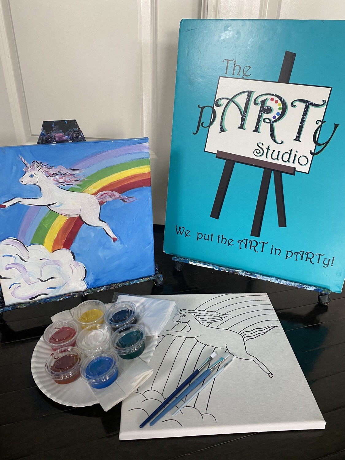 Rainbow Unicorn - At Home Art Kit 12x12 Rainbow Unicorn - At Home Art Kit 12x12