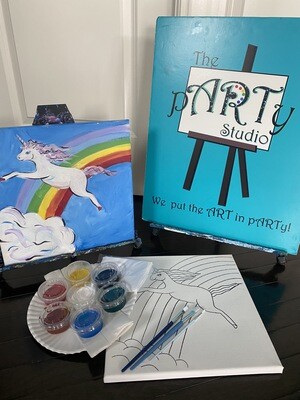 Rainbow Unicorn - At Home Art Kit 12x12