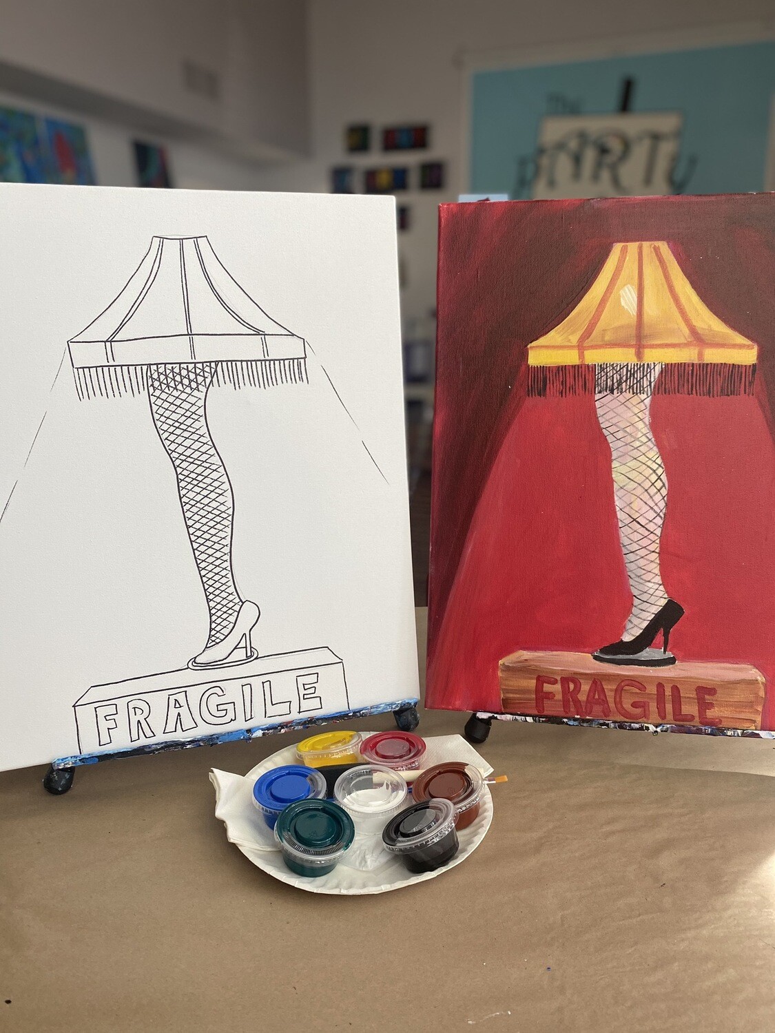 Leg Lamp At Home Art Kit 16x20 Leg Lamp At Home Art Kit 16x20